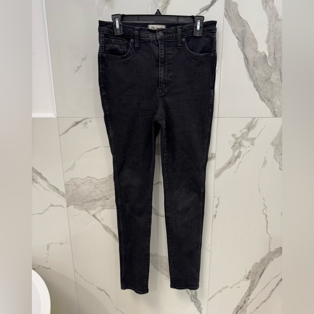 Madewell Women's 10" High Rise Skinny Charcoal Jeans Size 29T